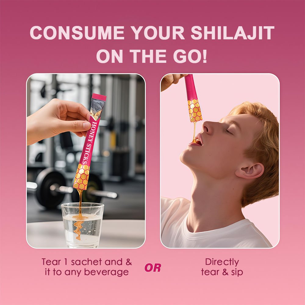 Premium Quality Pure Himalayan Shilajit Honey Oral Liquid Strawberry Flavored Adult Immune Support Muscle Growth Halal Certified