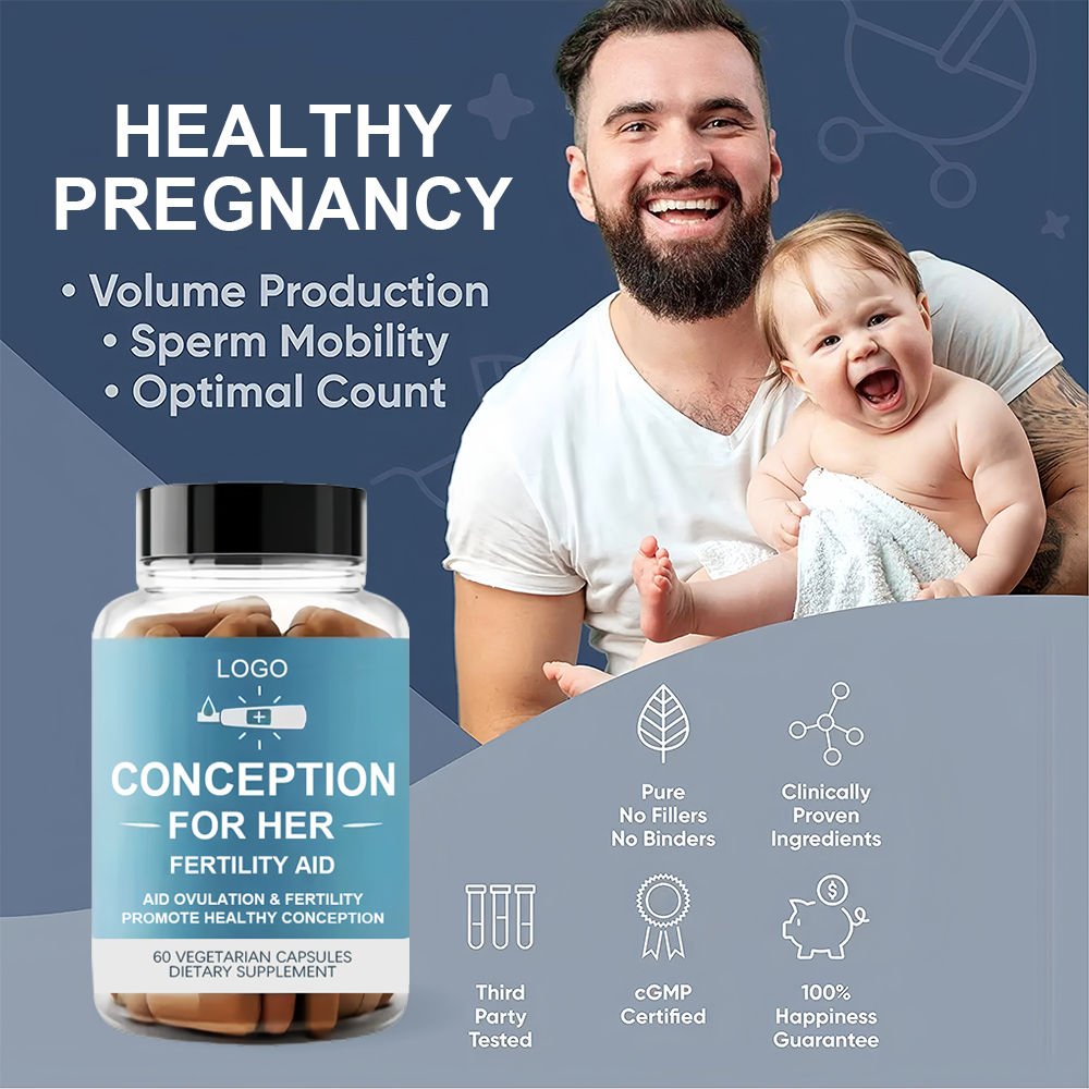 Female Fertility Capsules Healthy Herbal Booster Supplements Fertility Pills for Women's Pregnancy Not for Teenagers
