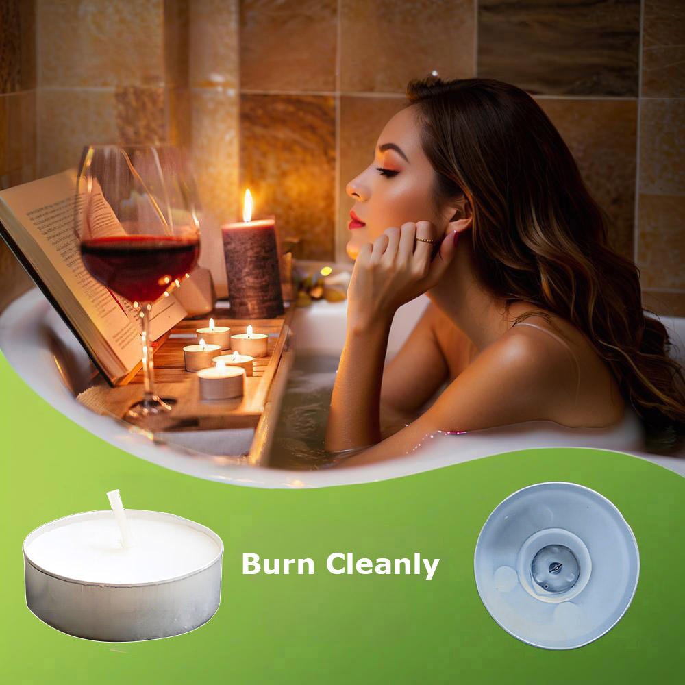 OEM Low Price 50 Pack 4 Hour 50ct White Non Scent Paraffin Wax Tea Lights Tealight Candles for Wedding Christmas Prayer Shabbos