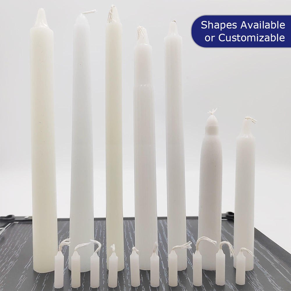 LITBRIGHT Candle Supplier Wedding Church Household Table Candle Paraffin Wax Religious Bougie Velas White Stick Candles