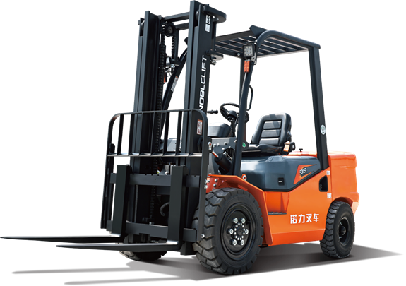 NOBLELIFT CPD35 Lithium Iron Phosphate 76.8V 1350kg Battery Electric Ride-On Counterbalanced Single Mast Forklift 1150mm Fork