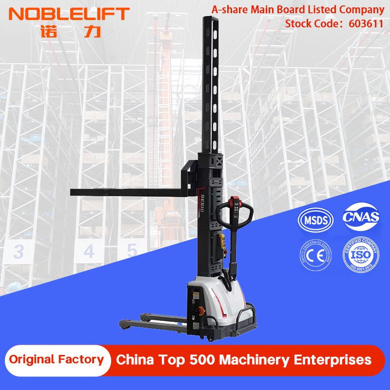 NOBLELIFT JUNCHI-1 Fully Electric Self-Lifting Pallet Truck Forklift 1.5 Ton Lithium-Ion Battery 24V 1100mm Fork Length 1100mm