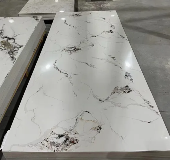 Modern 3D UV Marble PVC Wall Panels for TV Board Waterproof Home Decoration Sheet Cladding Boards