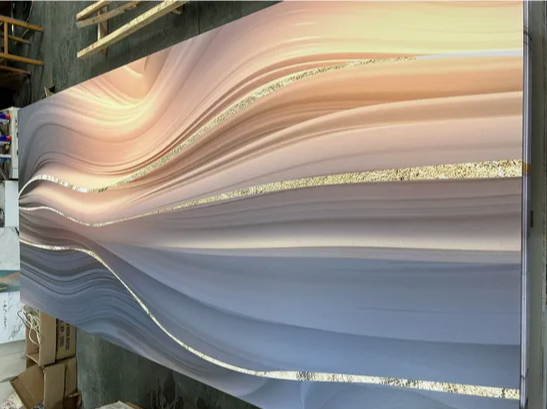 Factory Price Luxury UV Marble Sheet PVC Wall Panel for Indoor Kitchen