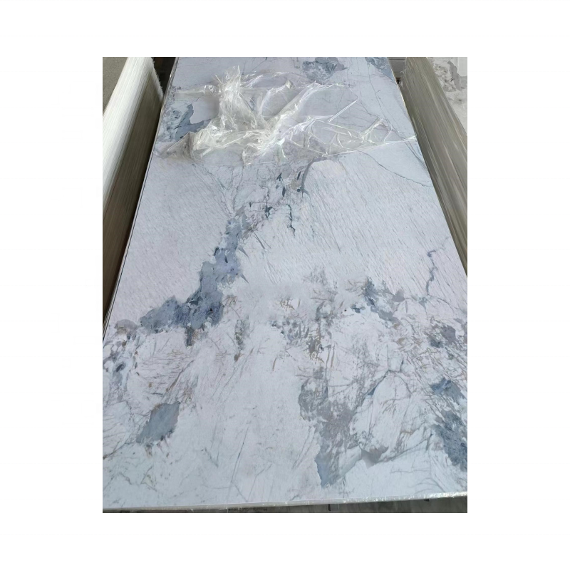 High Gloss Uv Coating Waterproof Pvc Marble Sheet Pvc Uv Marble Sheet 1220*2400mm 1220*2800mm
