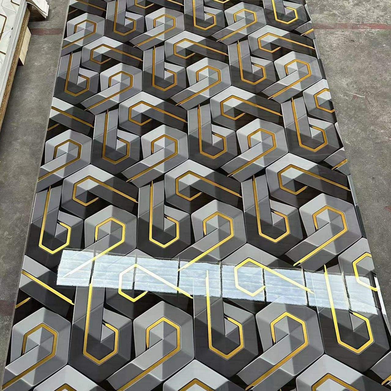 Factory Direct Sale High Strength UV Sheet PVC Marble Wall Panel 3D Printing UV Boards Waterproof Plastic Material