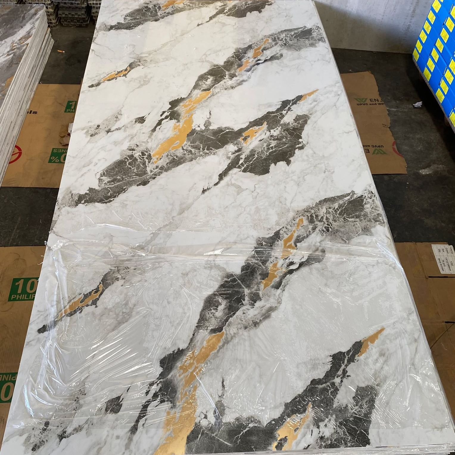 Factory Direct Sale High Strength UV Sheet PVC Marble Wall Panel 3D Printing UV Boards Waterproof Plastic Material