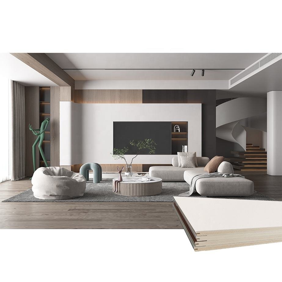 ODM OEM Home Plastic Flat Connection WPC TV Background Decoration Wall Panel