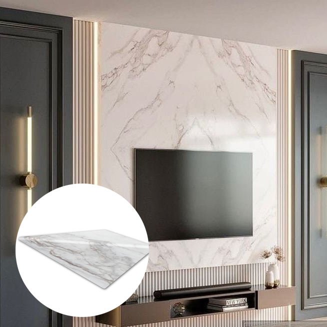 Eco-Friendly Modern Fireproof 1220mm Flexible WPC Carbon Slate Marble Wall Panel Interior Decoration Waterproof Bathroom Kitchen