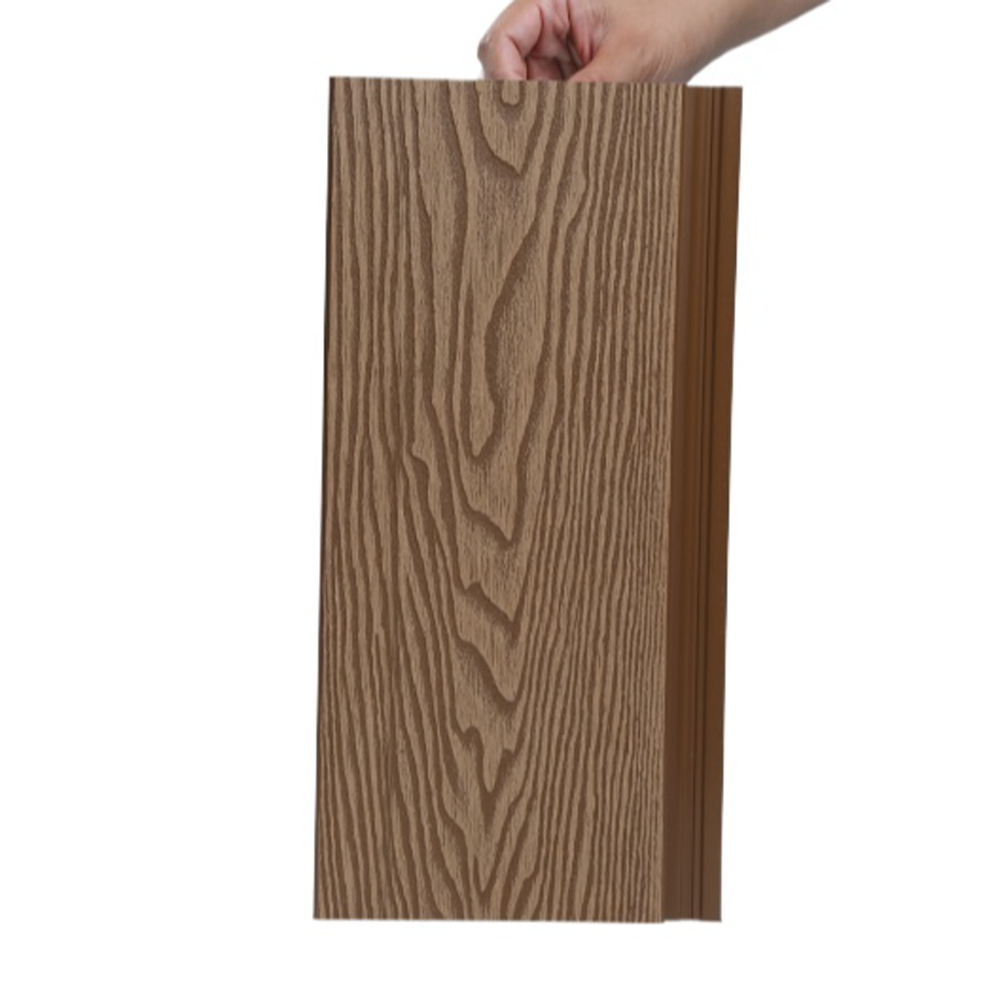 Outdoor Fluted Laminated Cladding Exterior Waterproof WPC Cladding Garden Outdoor Wooden Grain Wpc Wall Panel
