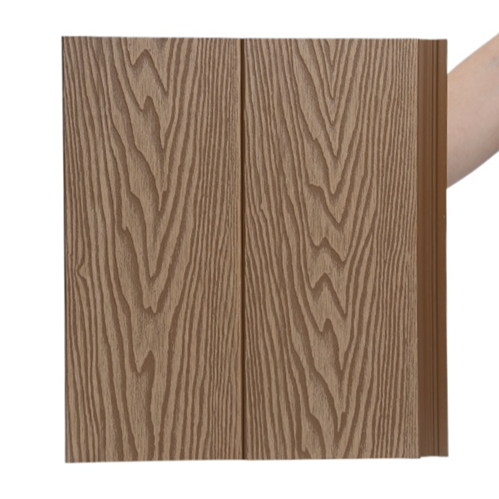 Outdoor Fluted Laminated Cladding Exterior Waterproof WPC Cladding Garden Outdoor Wooden Grain Wpc Wall Panel