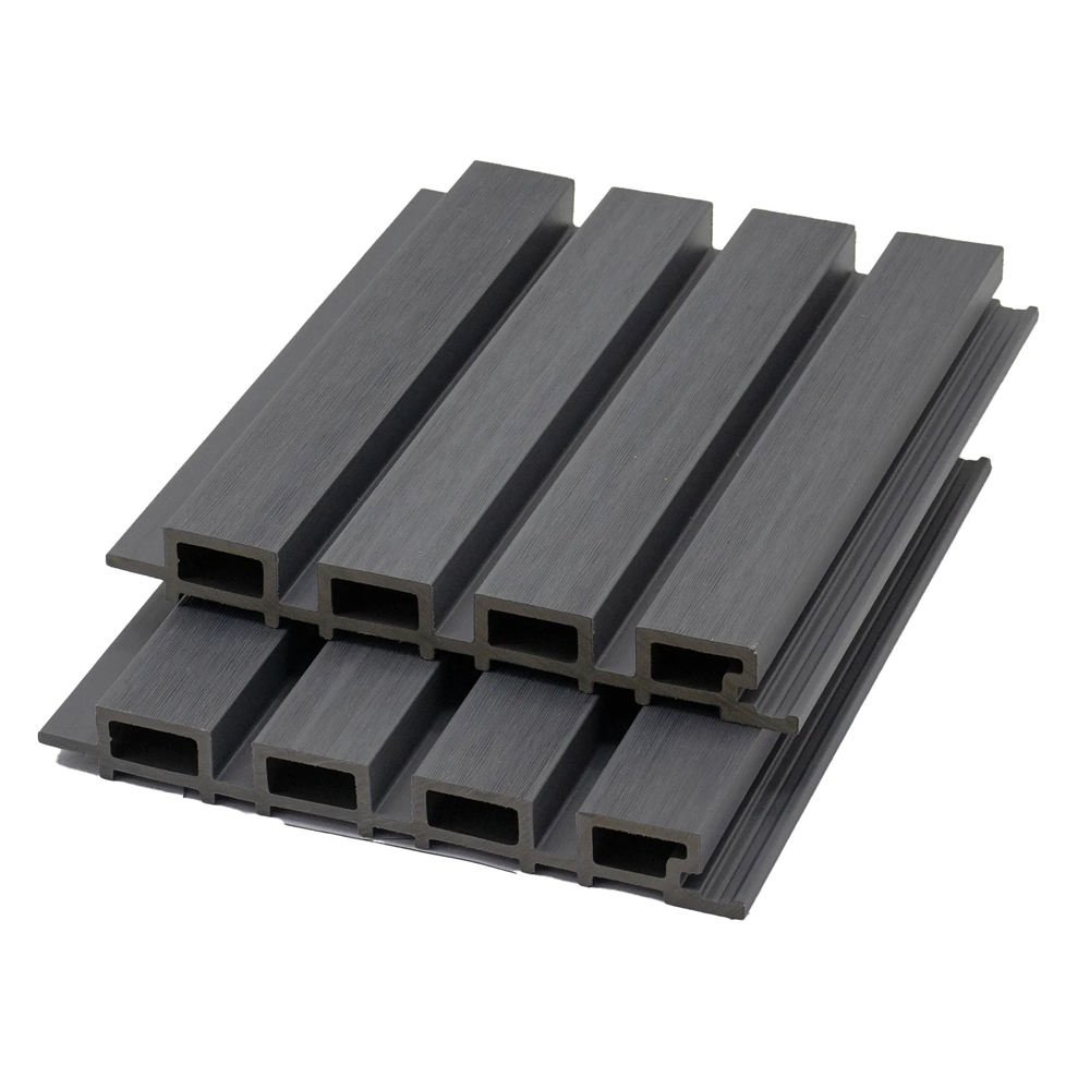 Wall Cladding Wpc Exterior Outdoor Composite Wall Panel Plastic Wood Wall Panel Outdoor Co-Extruded Fluted Cladding Panel