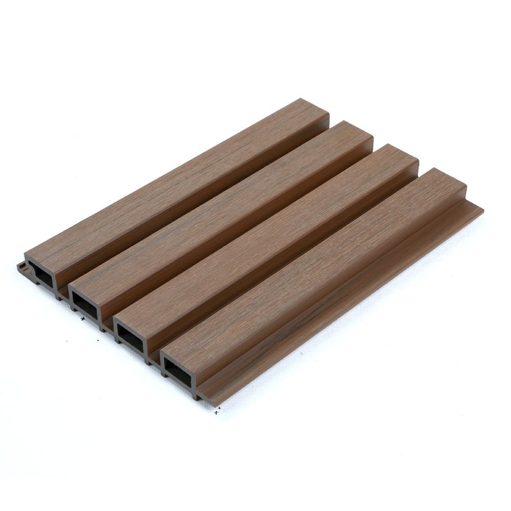 Waterproof Co-Extruded Fluted Exterior Composite Cladding Hollow WPC Outdoor Wall Panel