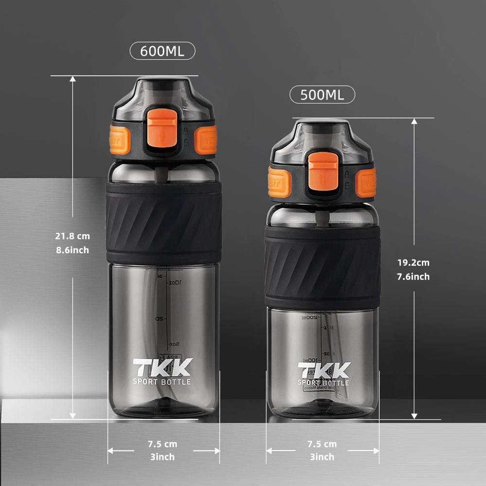 Wholesale BPA Free 500ml Tritan Kids Water Bottle with Straw Leakproof Toddler Drinking Bottle with Non-slip Silicone Sleeve