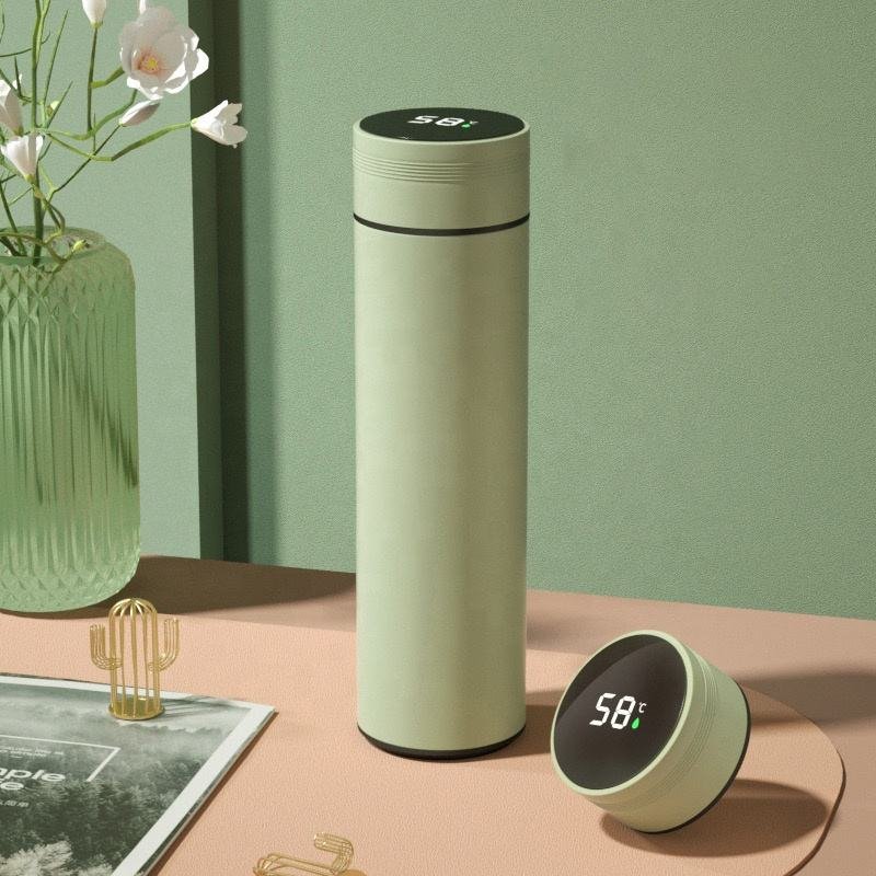 FANGYUAN Best Price 16oz Led Temperature Display Smart Thermos Bottle Stainless Steel Water Bottle Vacuum Flask Wholesale