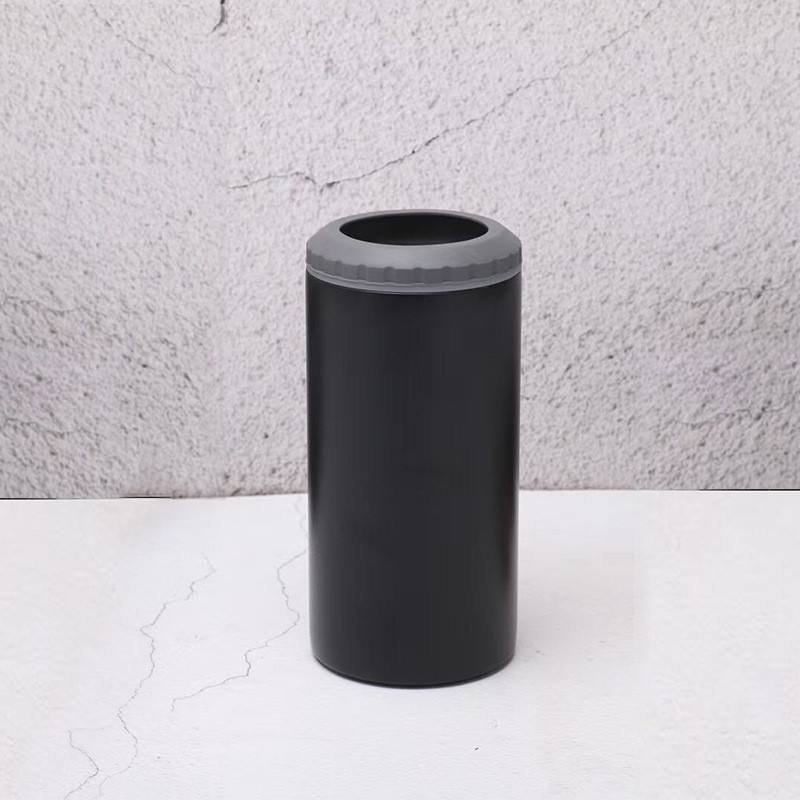 Hot Sale Custom Logo Colorful 16oz Blank Cola Beer Skinny 4-in-1 Stainless Steel Eco-Friendly Travel Can Cooler Dual Lids 6-12