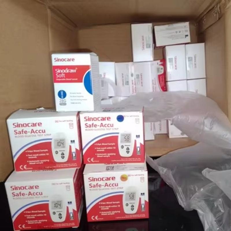 Sinocare Safe-Accu Glucose Monitor Device Blood Sugar Glucose Monitor Sensor