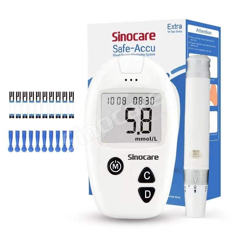 Blue Sinocare Safe-Accu Blood Sugar Device