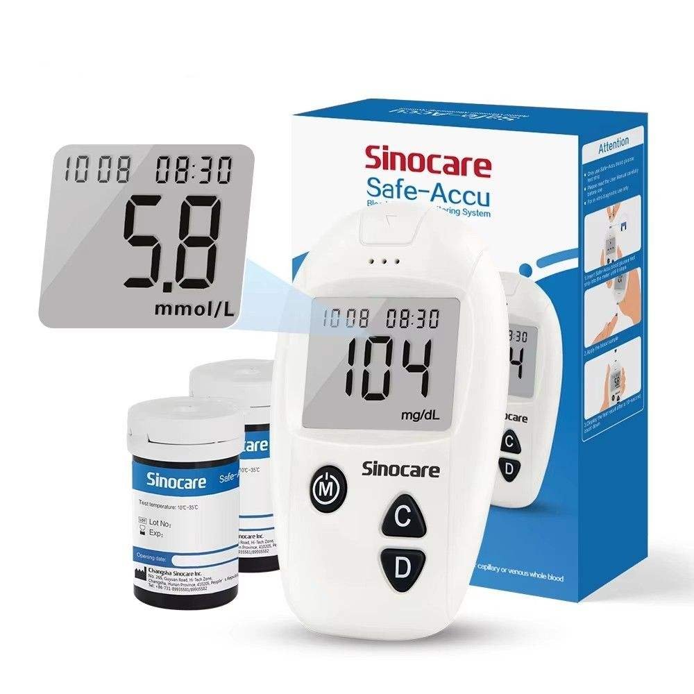 Blue Sinocare Safe-Accu Blood Sugar Device