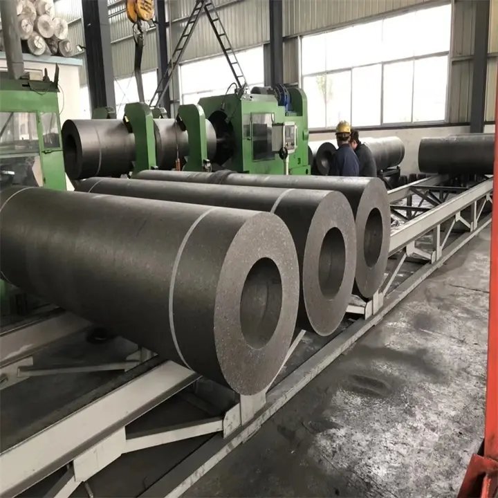 RONGSHENG Carbon Graphite Electrode UHP HP RP Eaf Arc Furnace Small Diameter 150mm 200mm Graphite Electrodes Manufacturer