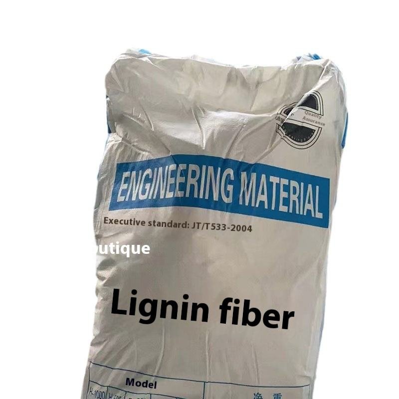 Industrial Grade White Wood Cellulose Putty Powder Lignin Fiber for Construction for Road Use in Stock