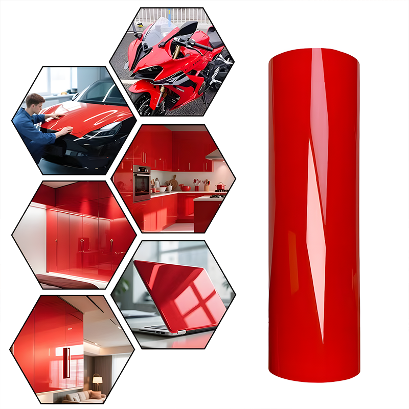 C5TOPFILM 7.5mil Red TPU Color PPF Color Wrapping Film Heat Self-Healing Anti-Scratch Auto Exterior TPU Color Changing Film