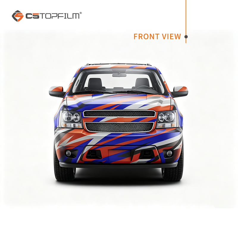Racing Style Body Side Decals Dynamic Geometric Stripes Vinyl Wrap Film for Ford Chevy Dodge Trucks Custom Printed Vinyl Wrap