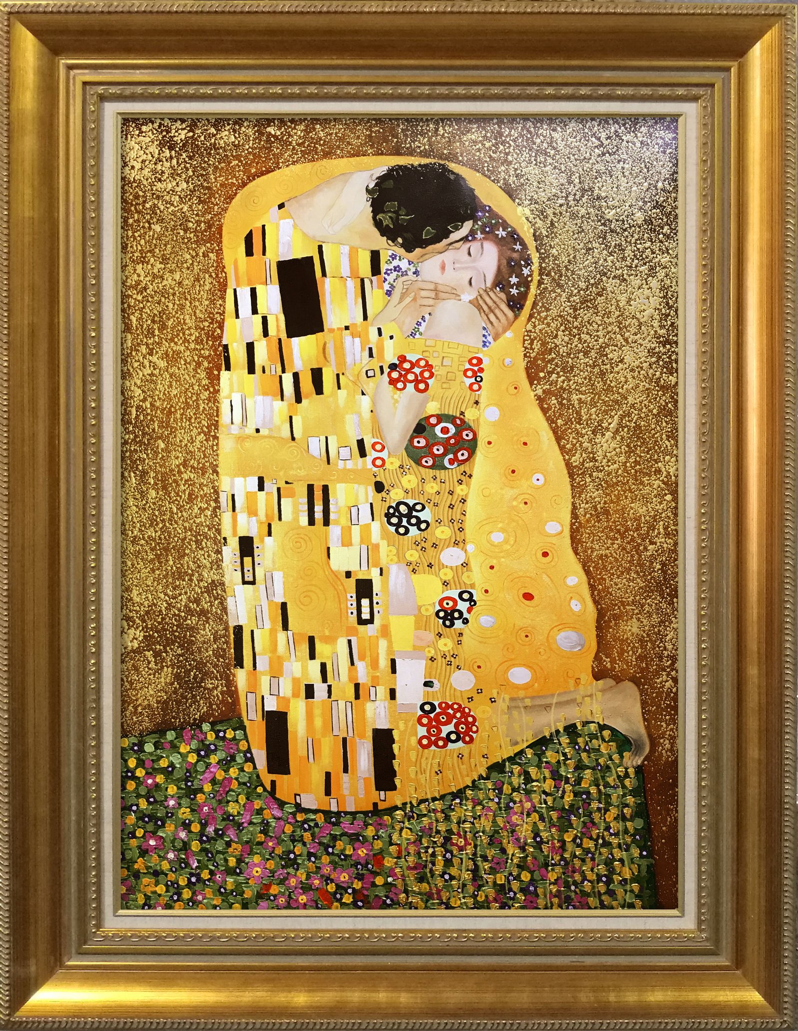 Dafen High Quantity Custom Gustav Klimt the Kiss Famous Reproduction Handmade Famous Paintings