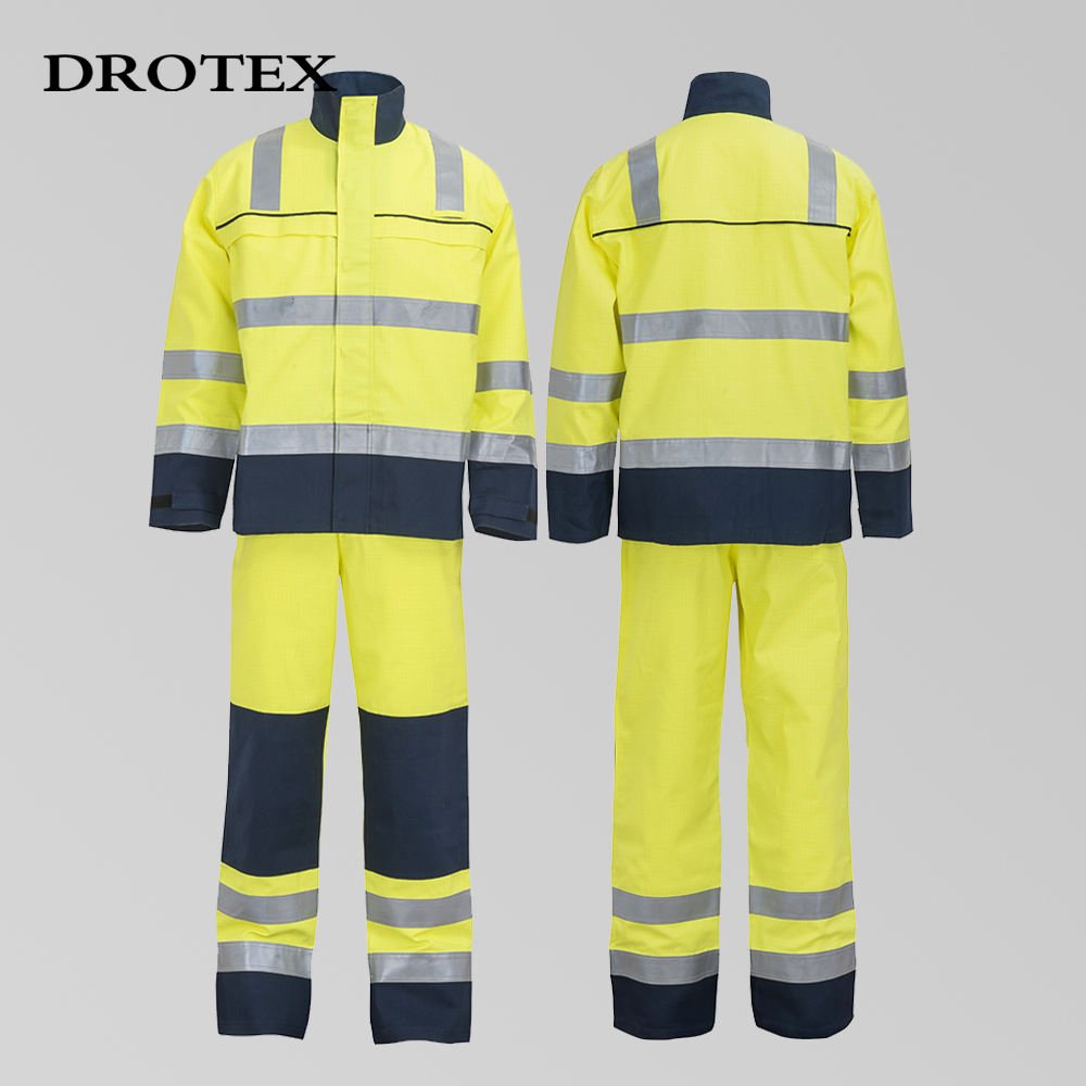 Arc Protection Anti Static Flame Retardant Work Clothing Supplier Safety Clothes Jacket Pant Work Suit