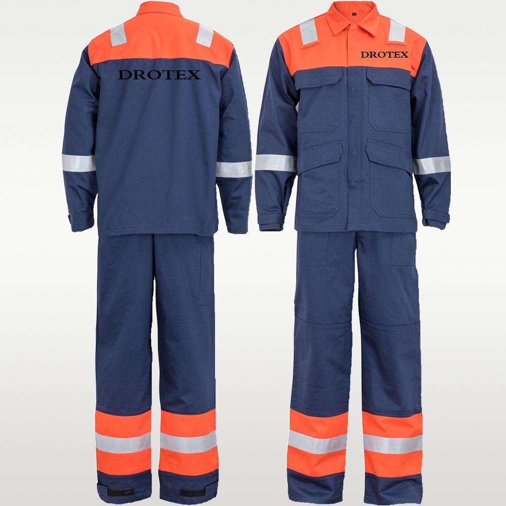 Arc Protection Anti Static Flame Retardant Work Clothing Supplier Safety Clothes Jacket Pant Work Suit