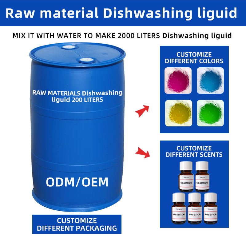 Eco-Friendly High-Concentration Dishwashing Liquid Gentle on Skin 200L Yield 3000L Dish Soap Pre-mixed Paste-like Liquid