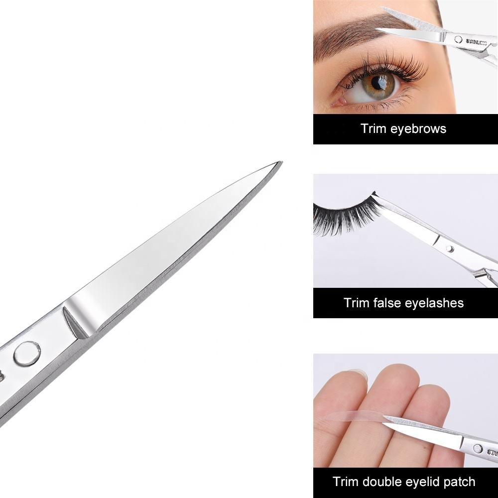 Professional Stainless Steel Straight Beauty Manicure Cuticle Eyelash Scissors with Sharp Blade Tip Eco-friendly