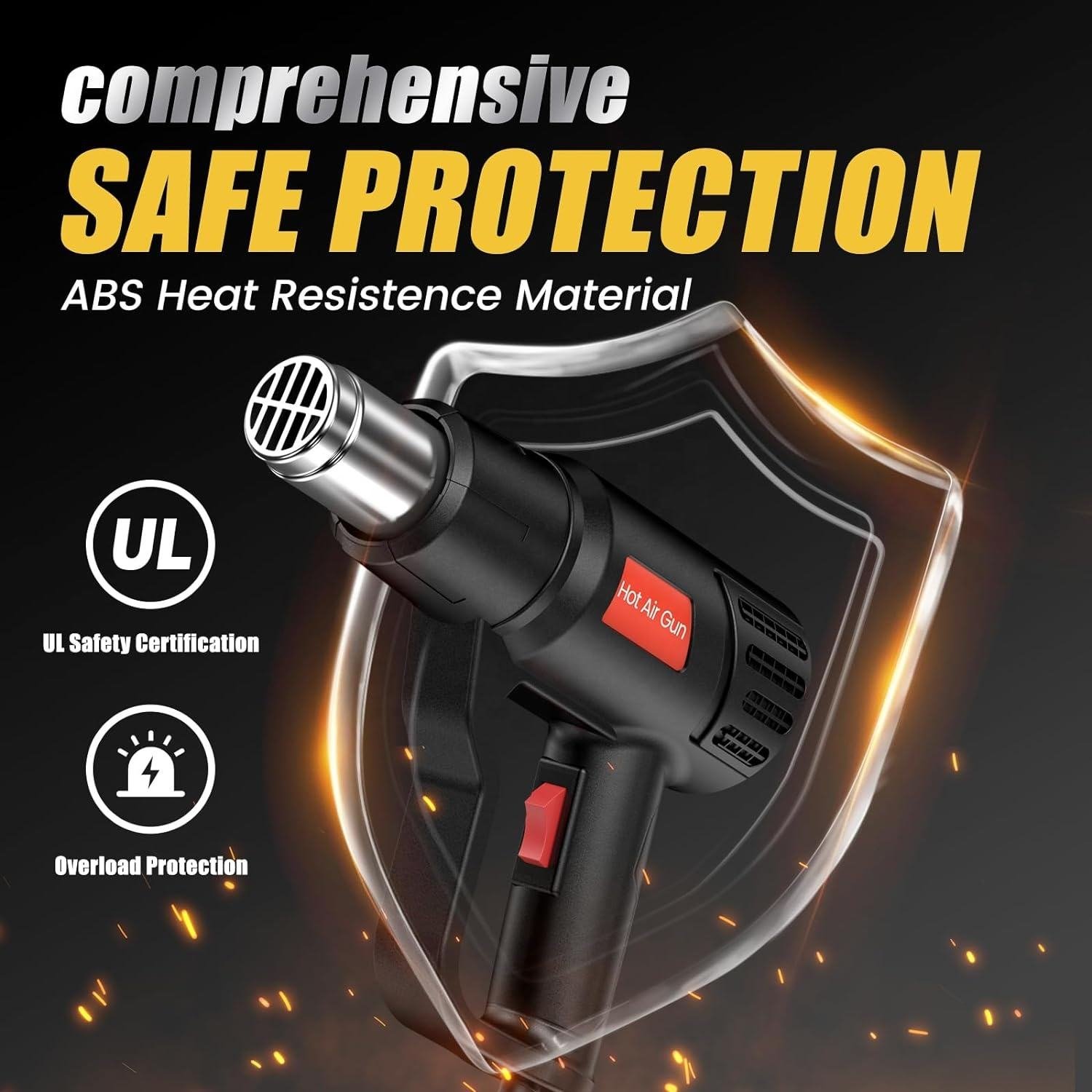 QR 85A1 Qili 2000W Electric Hot Air Blower Soldering Shrink Wrap Heat Gun Sealing Plastic Welding Mobile Repair Heatgun Hotgun