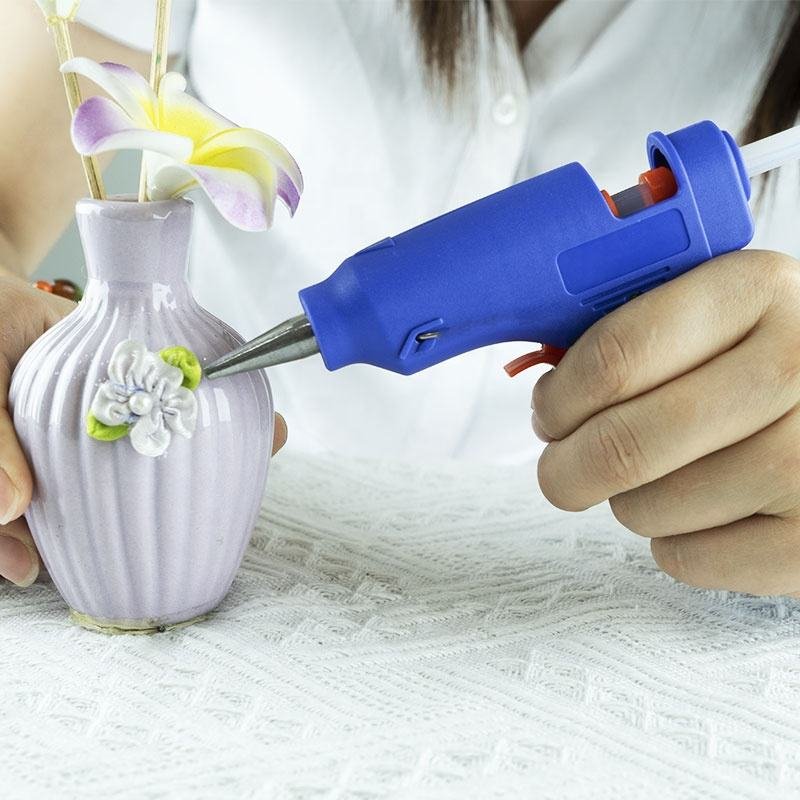 20W Electric Mini Hot Melt Glue Gun with 7mm Glue Sticks for Home & DIY Use