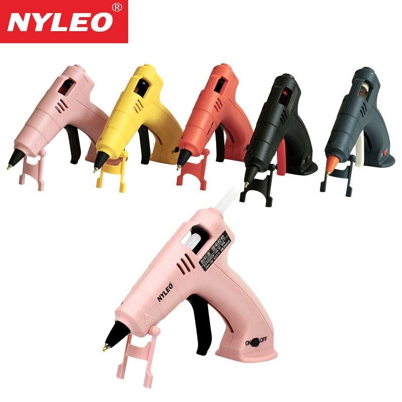NYLEO 3.7V Cordless Lithium Battery Hot Melt Glue Gun Home DIY Repair Tools Rechargeable Wireless Hot Glue Gun
