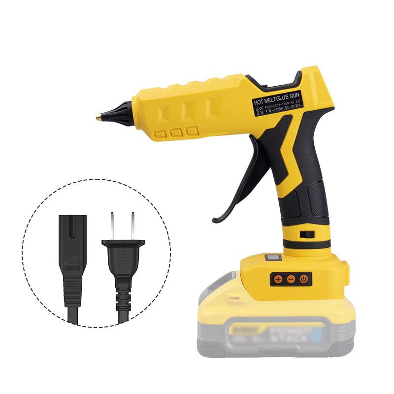 20V Li-ion Battery Digital Display Cordless/Corded High Temperature Glue Gun Detail Tip 100 Watt Glue Sticks DIY Industrial