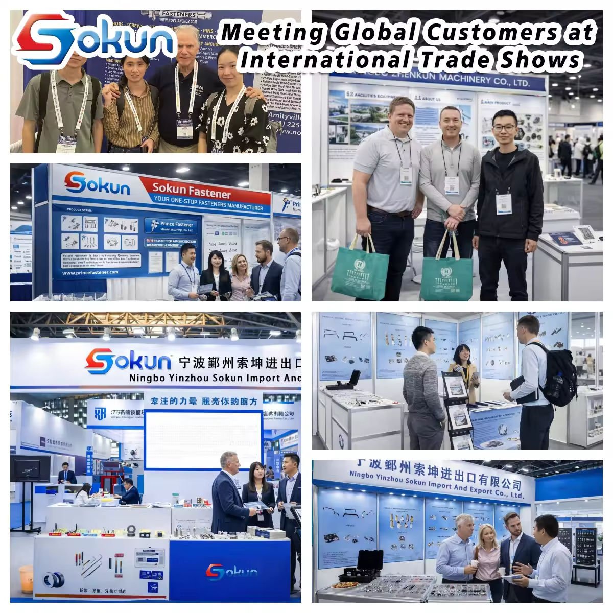 SOKUN OEM ODM Custom Stainless Steel Hex Screws Bolt and Nut Stainless Steel Grades 4.8/6.8/8.8 DIN 933 M2 M5 M20 Hex Head Bolt