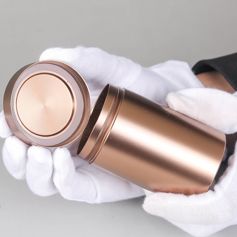 Food Grade Cylinder Coffee Packaging Round Metal Aluminum Tin Box Tea Tin Can