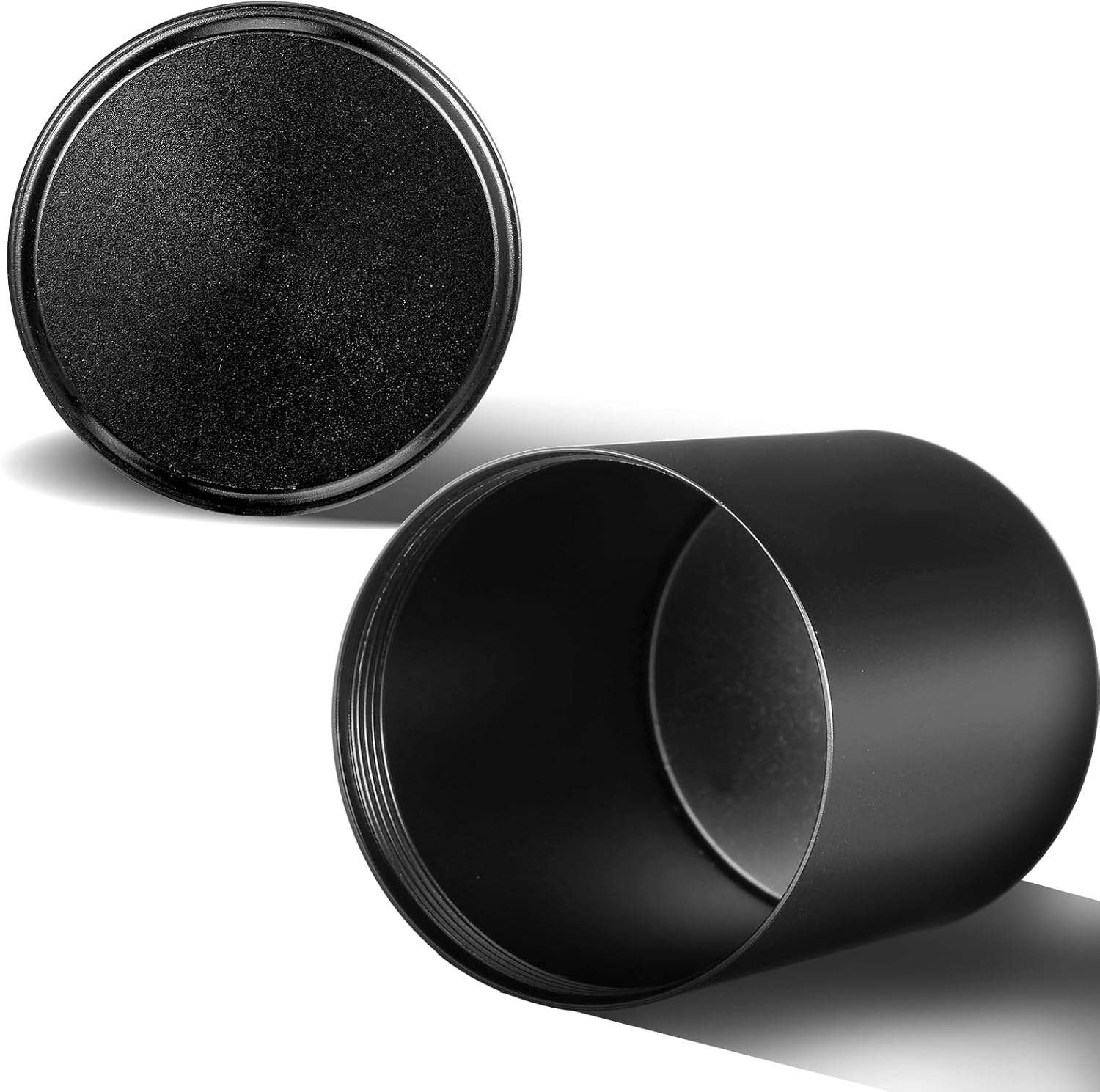 Multi-Purpose Aluminum Airtight Storage Jar Screw Cap Metal Tin Container for Tea Coffee Spices Medicine Cylinder Shape