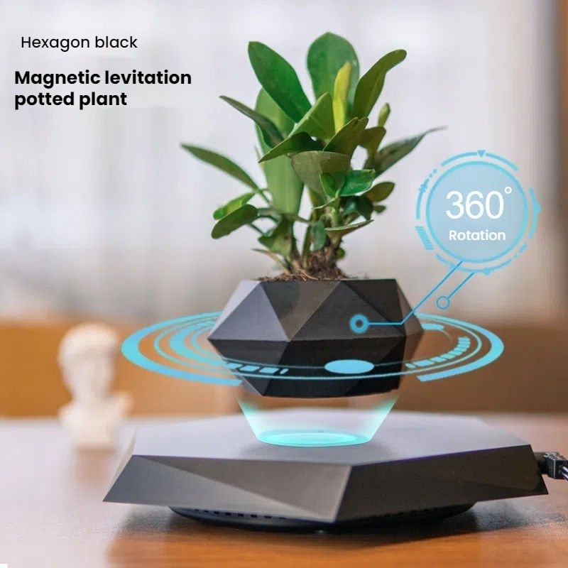 Dropshipping Gift Magnetic Levitation Potted Plant Creative Bonsai Handicraft Gift Gift Novel Exotic Home Ornaments