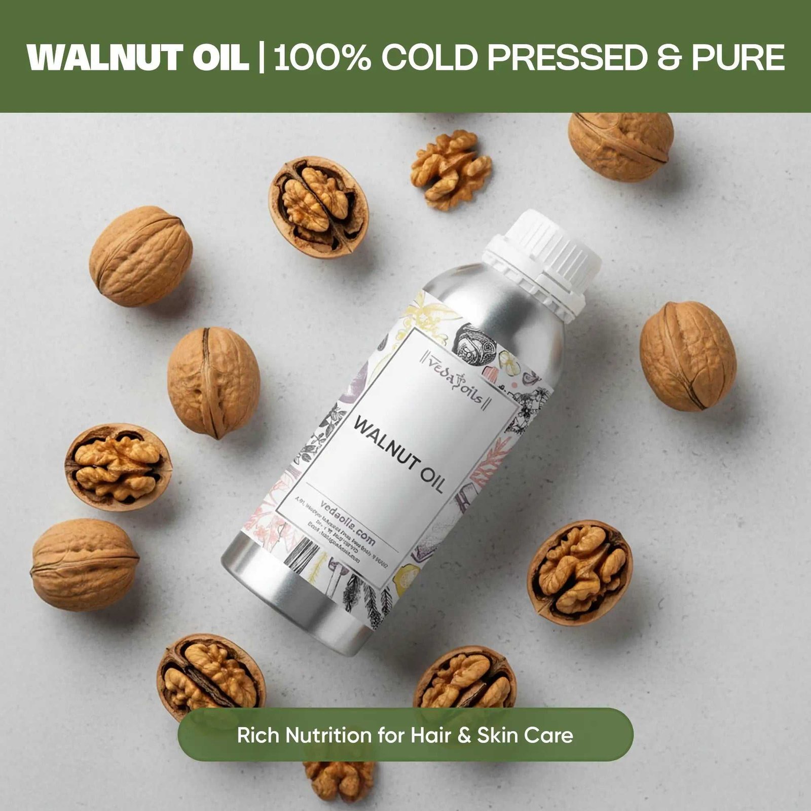 Cosmetic Grade Walnut Essential Oil Liquid Carrier Oil Cold Pressed 100% Pure Natural Juglans Regia