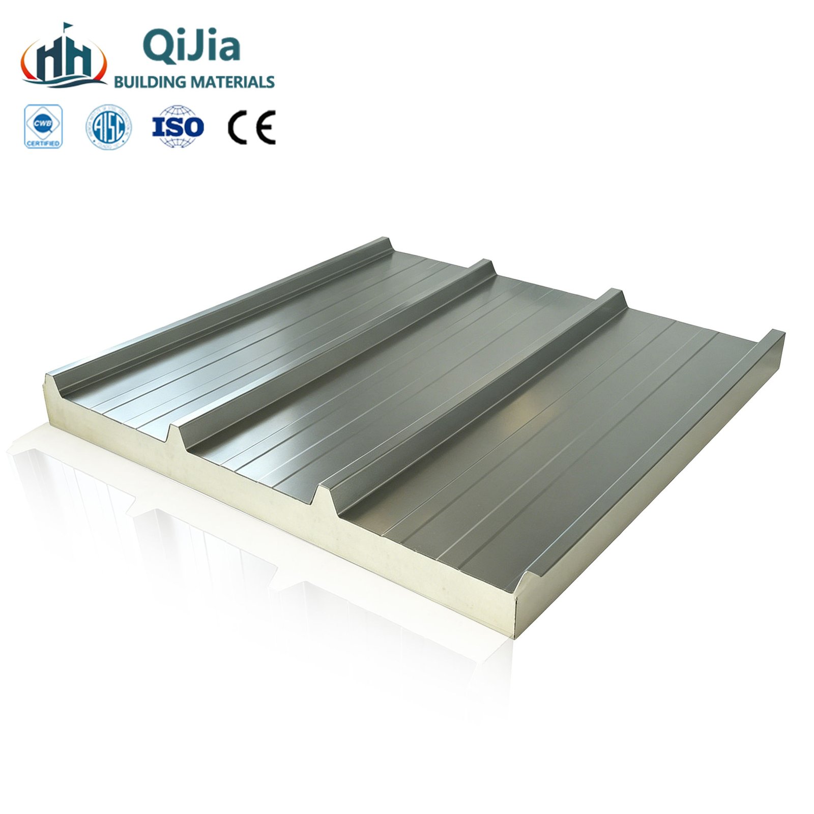 Insulated Roof Panel Wholesale Fireproof Thermal Insulated Polyurethane Sandwich Panels for Steel Structure Warehouse Roof Panel