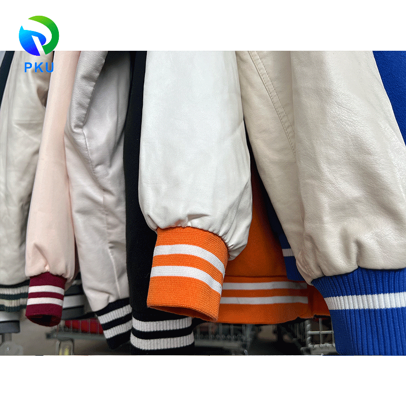 Adult Mixed Baseball Jacket Second Hand Wholesale Used Clothes Plus Size PKU Brand Model A-75 Polyester/Cotton