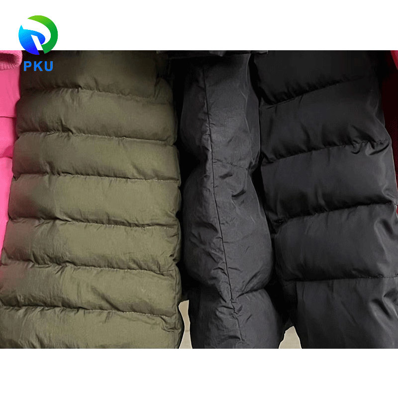 Autumn Winter Women Long Padded Jacket Polyester/Cotton Mixed Color Fashionable Used Clothes Bulk Resale Second Hand Wholesale