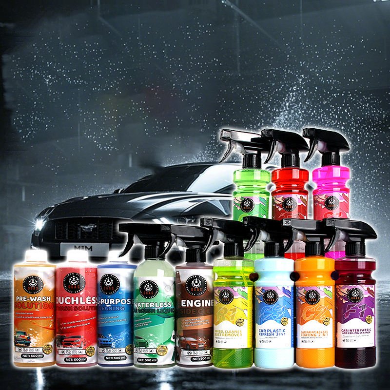 OEM ODM Factory Customization 12Pcs Car Wash Care Kit Auto Detailing Set Microfiber Towel Wash Mitt Wheel Engine Cleaner