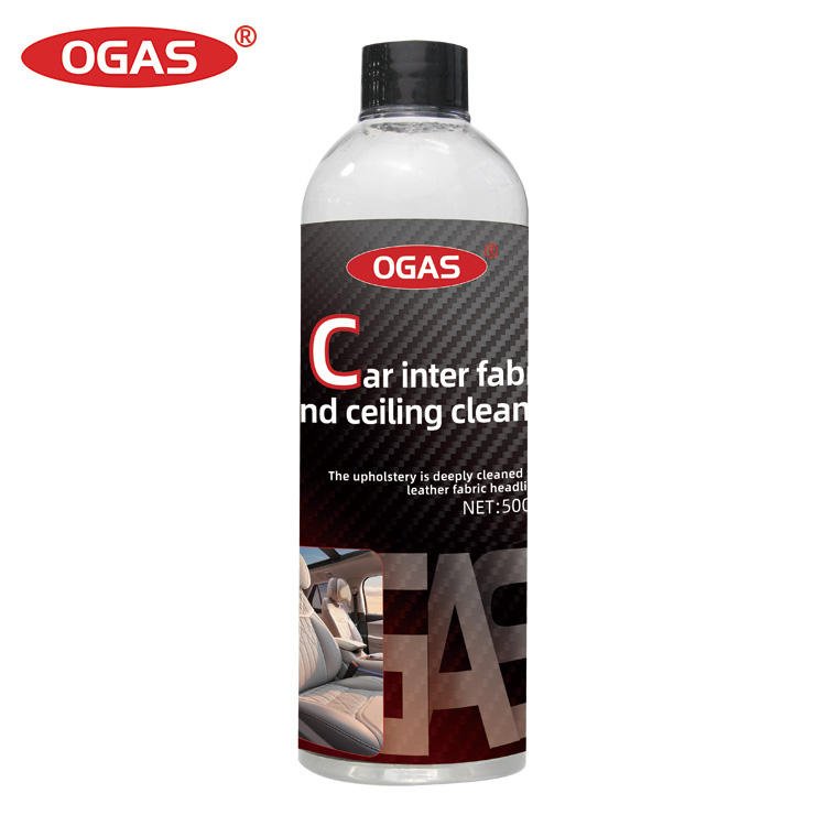 OGAS Car Care Products OEM Factory 500ml Car Leather Fabric and Ceiling Refresh Cleaner Interior Leather Polish Agent
