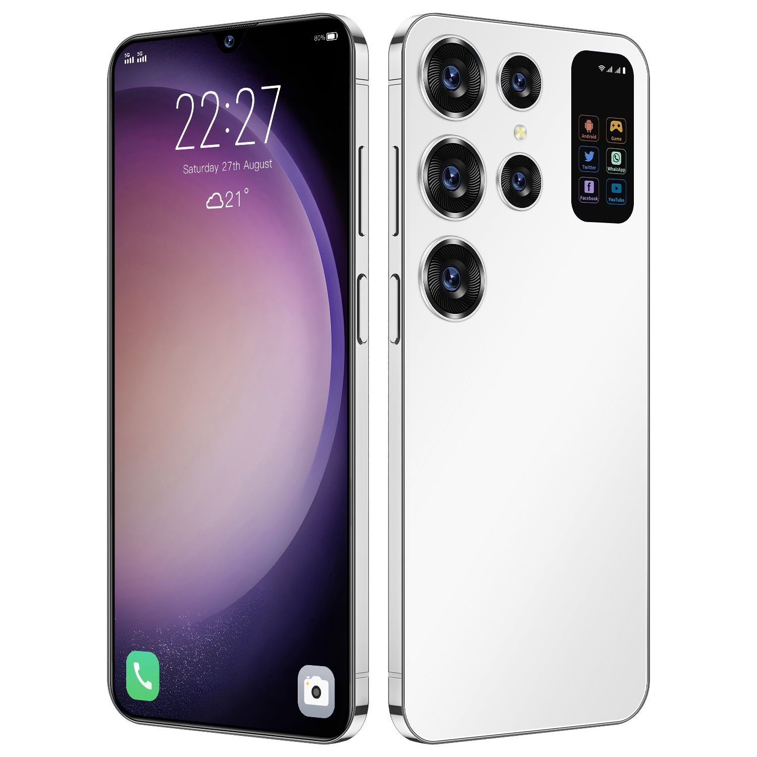 New Design Android Mobile Phone Android Smart Unlocking Facial Smart Phone Mobile Phones Global Gaming Smartphone Telefonosw