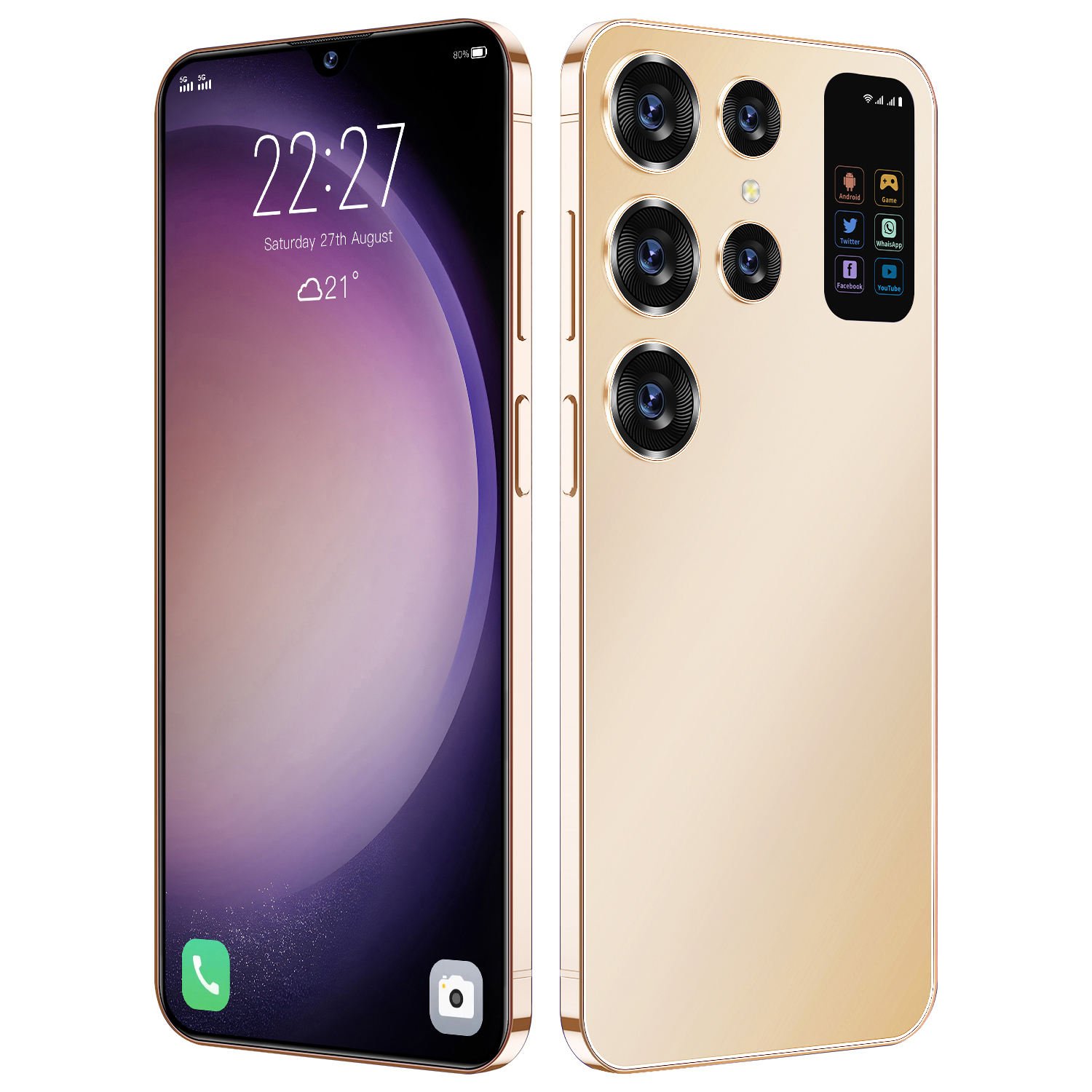 New Design Android Mobile Phone Android Smart Unlocking Facial Smart Phone Mobile Phones Global Gaming Smartphone Telefonosw
