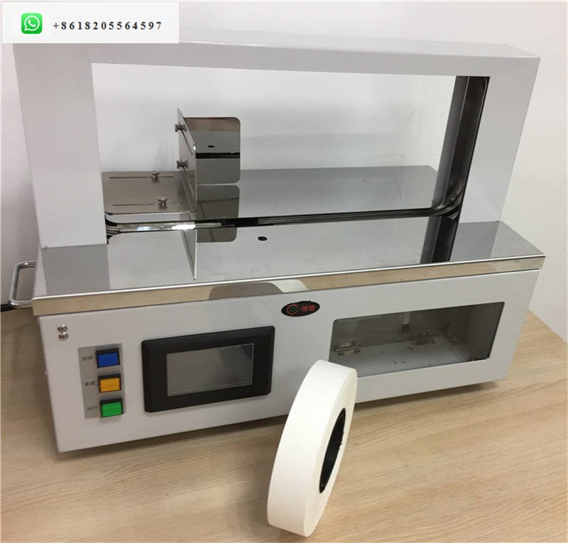 Stacked Product Wrapping Machine Heat Sealing Strapping Box Machine Automatic 30mm Tape Strapping Machine for Printing Factory