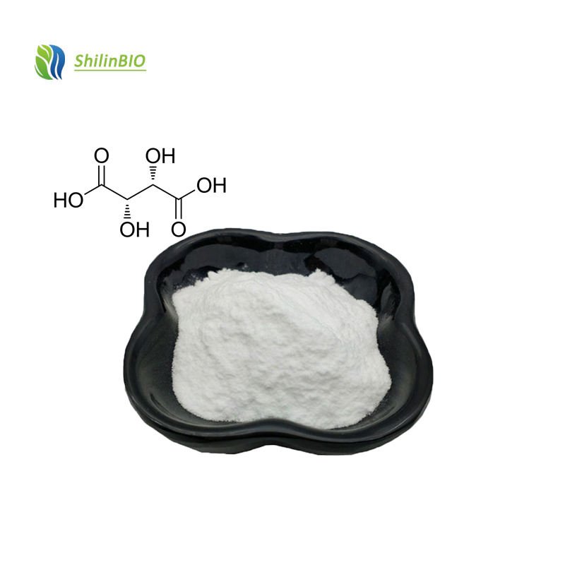 SLBIO Supply Food Grade L Tartaric Acid Herbal Extract White Powder 99% Purity